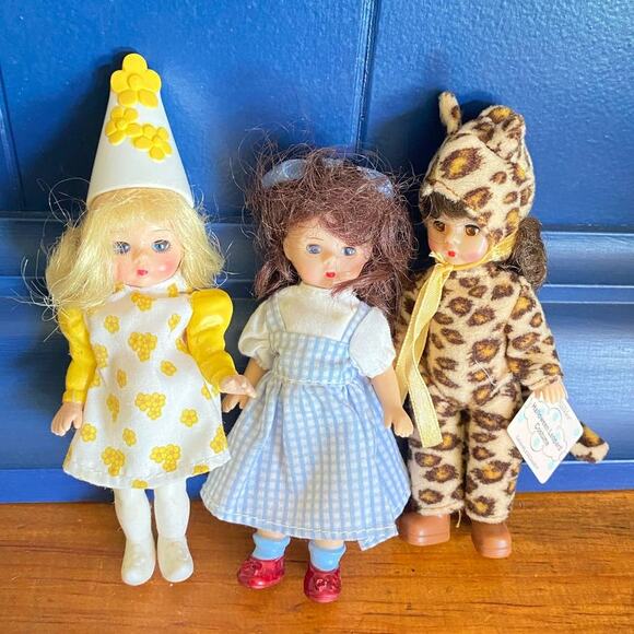 Madame Alexander Mini Dolls Bundle of 3,Wizard of Oz, Dorothy, Halloween Leopard - Picture 1 of 9